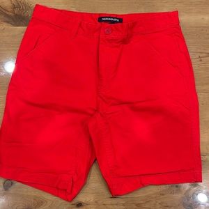 Calvin Klein Jeans Red Dress Shorts